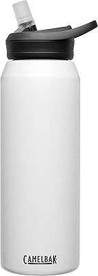 Bouteille d'eau camelback eddy plus avec paille - acier inoxydable isolé
