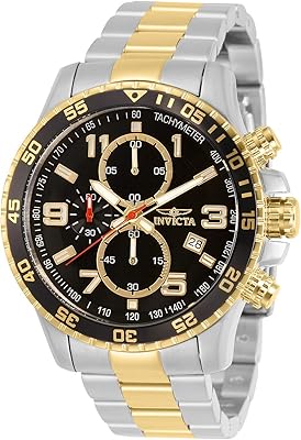 Montre chronographe spécialisée pour hommes à cadran texturé en acier inoxydable