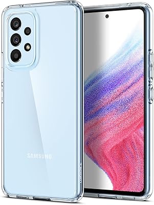 Coque spigen ultra hybrid conçue pour samsung galaxy a53 5g (2022) - crystal