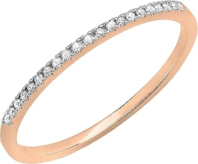 Bague de mariage ronde en zircone cubique pour femme
