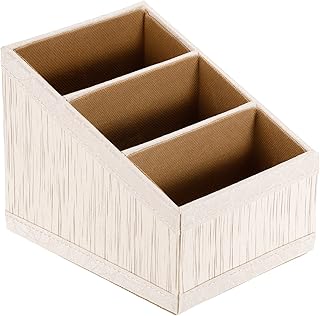 Support pour télécommande patekiel, organiseur en cuir pu, conteneur de rangement de bureau