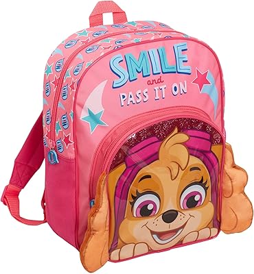 Paw patrol girls grand sac à dos d'école en peluche 3d skye