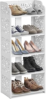 Étagère à chaussures greenson blanc armoire 5 niveaux pour couloirs rangement