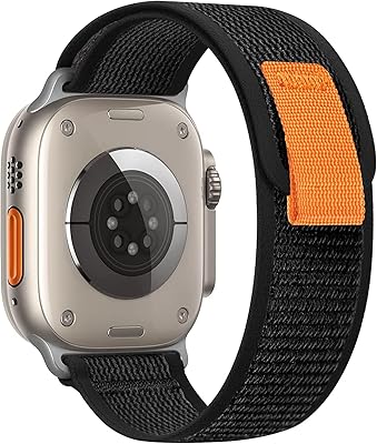 Bande à boucle en nylon dado compatible avec apple watch series 8, 8