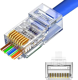 Connecteurs rj45 (pack de 100) rj45 cat 6 pour câble ethernet