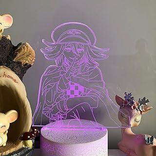 Veilleuse led 3d kokeshi oma avec télécommande, 16 couleurs, lampe de table alimentée