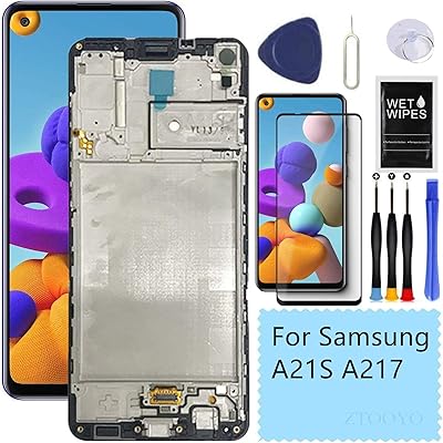 Pour samsung a21s kit de remplacement d'écran pour samsung galaxy a21s a217 remplacement