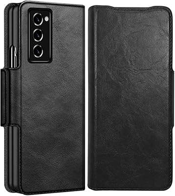 Étui samsung galaxy z fold 2 portefeuille en cuir pliable ultra