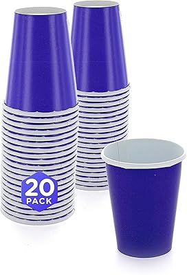 Gobelet jetable en papier blanc sparketstings pour boissons chaudes et froides, parfait