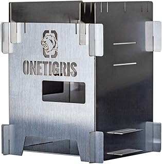 Réchaud de camping one tigers pliable léger et portable en acier inoxydable