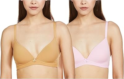 Soutien-gorge t-shirt rembourré sans armatures pour femme (lot de 2)