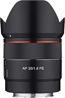 Objectif grand angle compact plein format samyang 35 mm f1.8 avec mise au