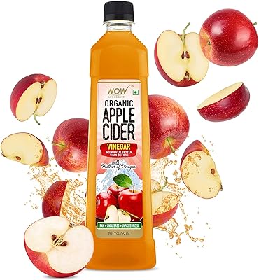 Vinaigre de cidre de pomme biologique wow des sciences de la vie