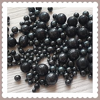 Perle - mélange de tailles - noir - v3 (100g)