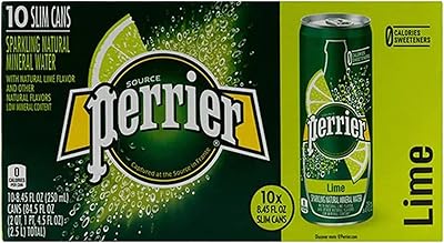 Eau pétillante perrier slim arôme citron, 10 pièces x 250 ml