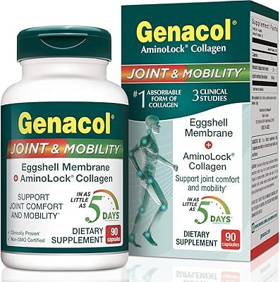 Ginacol age chill joint and mobility collagen membrane 90 capsules, une source naturelle