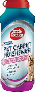 Désodorisant pour tapis pour animaux de compagnie simple solution avec parfum brise printanière