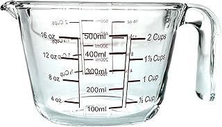 Pichet doseur en verre taliona 500 ml, transparent, tl2213614, ustensiles de cuisson