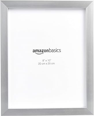Cadre photo amazonbasics, taille 20 x 25 cm, nickel, lot de 5