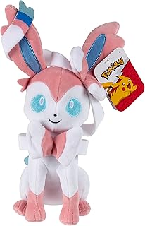 8" peluche pokémon sylveon - évoli evolution - sous licence officielle - cadeau