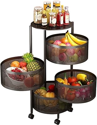 Support de rangement de cuisine multicouche panier fruits et légumes de cuisine support