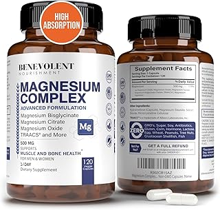 Capsules au complexe de magnésium pour alimentation bienveillante sans ogm - 500 mg