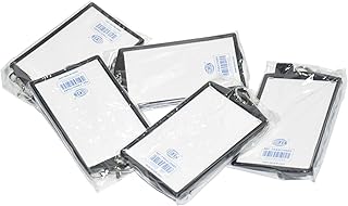 Porte-badge vertical coloré en plastique fis avec lanière noire - fsnaly99bk