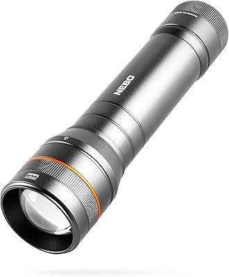 Lampe de poche led étanche newton nebo 1000 lumens | alimentée par pile