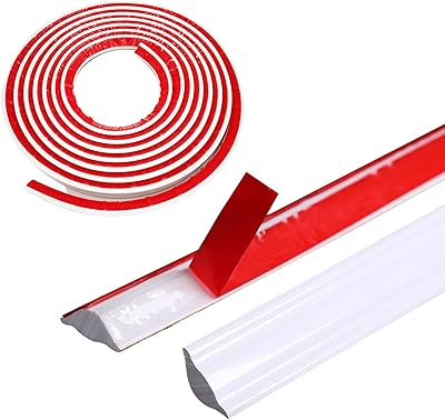 Ruban de bordure auto-adhésif tpr panneau quadruple 5m pour la décoration