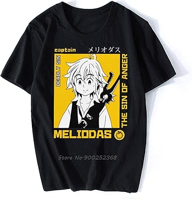 T-shirt à manches courtes en coton nanatsu no taizai meliodas manga. Diaytar : Le discount nouvelle génération au Sénégal