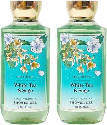 Bath & body works lot de 2 gels douche au thé blanc et à la sauge - plein format. Révolutionnez votre façon d'acheter avec Diaytar
