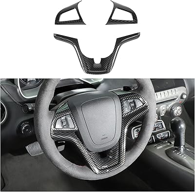 Couvre-volant de voiture shiro pour camaro d'accessoires intérieurs compatible avec chevrolet
