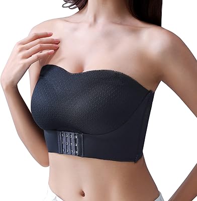 Soutien-gorge sans bretelles kyoya pour femme, soutien-gorge rembourré antidérapant avec fermeture sur le devant