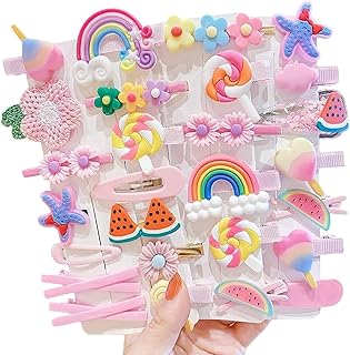 Amzboin 28 pièces pinces à cheveux pour bébé filles accessoires pour petites