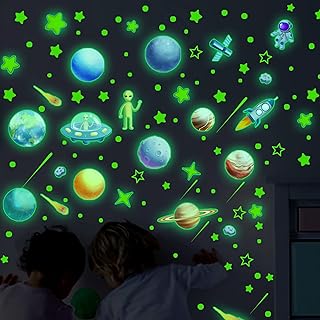 Stickers muraux étoiles et lune qui brillent dans le noir autocollants. Diaytar : Votre source de bonnes affaires en ligne