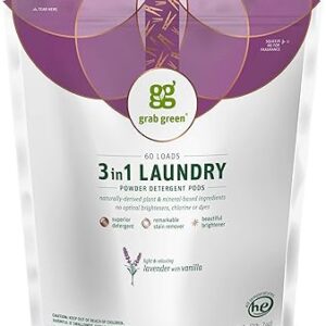 Capsules de lessive 3 en 1 green pouch, 60 pièces, parfum lavande et vanille, base végétale et minérale, super pouvoir nettoyant, détachant, éclaircit les vêtements. Découvrez Diaytar, la marketplace sénégalaise qui révolutionne vos achats en ligne