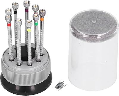 Tournevis de précision jeu de tournevis de montre rond multifonctionnel avec base rotative