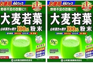 Poudre d'herbe d'orge ogero, sachets individuels pratiques (44 x 3 g) (lot de 2). Diaytar : Parce que bien acheter, c'est économiser