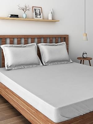 Drap de lit double en coton 300 fils raymond home avec 2 taies