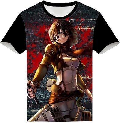 T-shirt l'attaque des titans pour hommes, vêtements de personnages d'anime, hauts à manches moyennes à la mode. Diaytar Sénégal : Parce que chaque FCFA compte