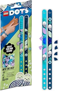 Ensemble de bracelets lego dots into the deep avec breloques 41942 pour travaux