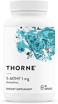 Thorne méthylfolate (acide folique b9 actif) 5-mthf 1 mg complément alimentaire - soutient