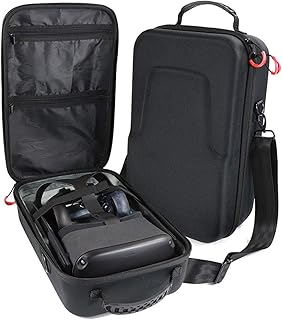 Étui de voyage rigide procase compatible avec les casques et contrôleurs de jeu oculus quest 2/oculus quest vr meta, sac de rangement rigide résistant aux chocs - noir. Plus de choix, moins de dépenses avec Diaytar