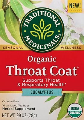 Sucette traditionnelle biologique desinals pour la gorge, sans caféine ni eucalyptus, 16 sachets