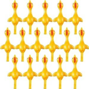 16 pièces poulet volant échangiste décorations en caoutchouc doigts de poulet extensibles activités amusantes de fête de noël de pâques pour les enfants. Diaytar : Votre shopping, nos meilleurs prix