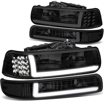 Dna motoring paire de lentilles fumées hl-lb-csil99-bk-sm-cl1 ampoules de phare led de remplacement