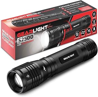 Lampe de poche led gerolite s2500 lampes tactiques puissantes et ultra