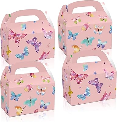12 paquets de boîtes à cadeaux papillon, boîtes à cadeaux sur le thème