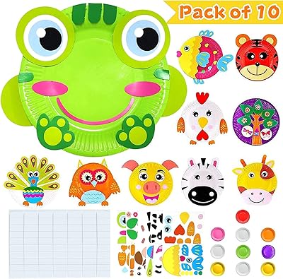 Kit d'assiettes en papier luxueux pour tout-petits garçons et filles d'âge préscolaire, kit