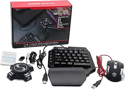 Ensemble clavier et clavier de jeu ralan rgb kit d'adaptateur de jeu e-sport